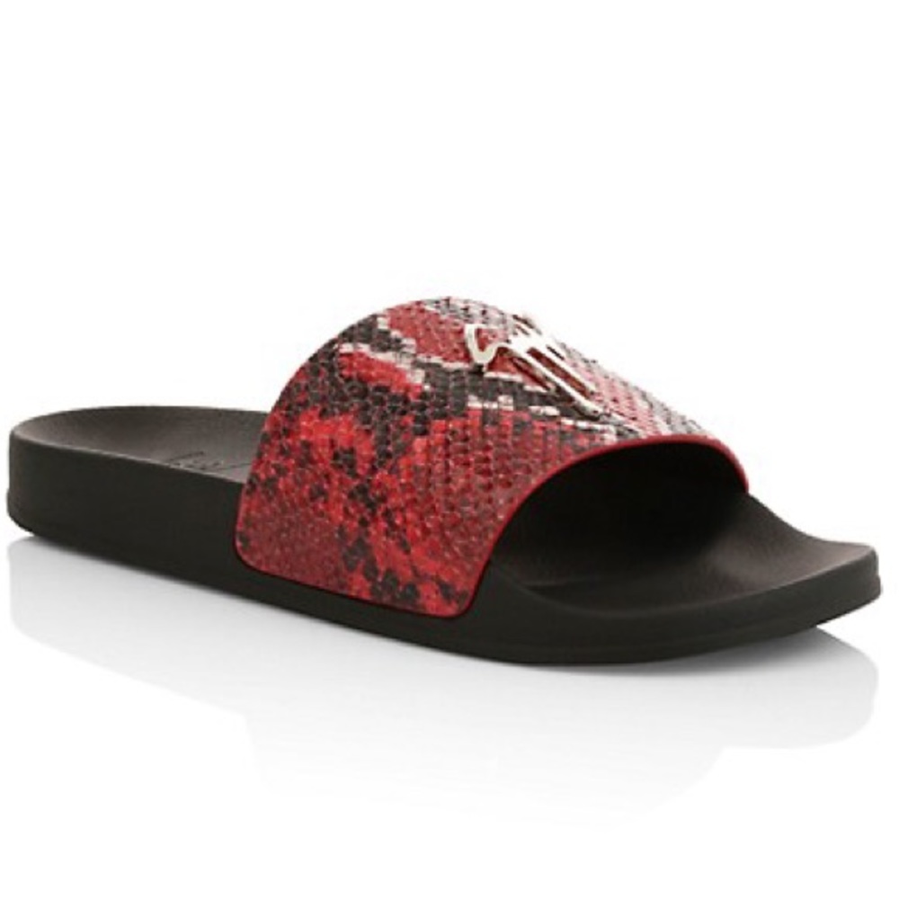 giuseppe zanotti NIB red python leather slide - Picture 3 of 8